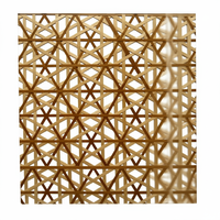 Panneau de séparation de plafond en résine naturelle tressée, bambou, acrylique transparent, rotin hexagonal, plastique, pour salle de sport, personnalisé OEM