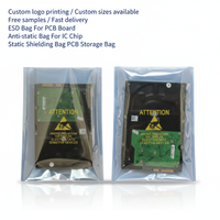 Sacs antistatiques ESD 10*15/10*18cm, sacs antistatiques translucides avec étiquettes pour SSD, divers appareils électroniques, lecteurs portables
