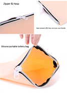 Trousse de Toilette en Silicone avec Fermeture Éclair pour Maquillage et Cosmétiques – Designs Personnalisés pour Usines