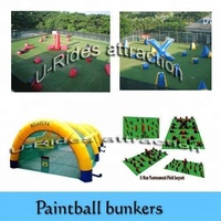 Tir à l'arc gonflable et bunkers de Paintball CS jeu de tir à la cible avec des balles de Paintball focalisées