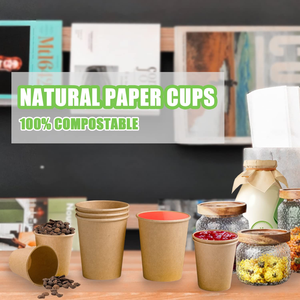 <b>Double</b> <b>Wall</b> Disposable Corrugated Ripple <b>Cup</b> with Lids Hot or Cold Drink Paper <b>Cups</b> for <b>Coffee</b> Craft Design Convenience - Product Image 2