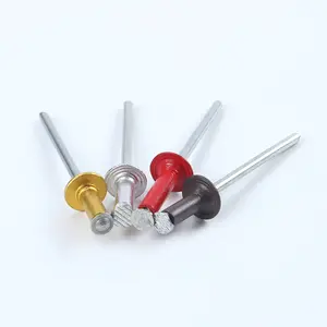 Factory Direct Sales Colored Aluminum Round Head Solid Blind Rivets