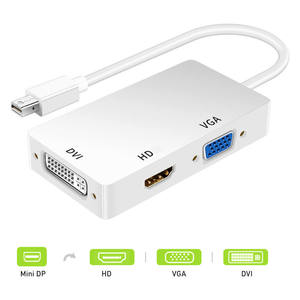 Puerto de pantalla multifunción, compatible con 4k, 1080p, 3 en 1, DP a HDTV, VGA, DVI, para proyector, <span class=keywords><strong>port</strong></span>átil, HDTV - Product Image 2
