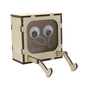 Kit de bricolage en bois pour veilleuse de dessin animé, jouet d'expérimentation scientifique pour enfants, cadeau éducatif STEAM, 4-6 ans, alimenté par piles - Product Image 3