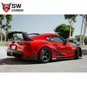 Stile <span class=keywords><strong>SW</strong></span> per Toyota Supra GR A90 A91 MK5 in fibra di carbonio stile Seibon paraurti posteriore Splitter Spoiler labbro parti auto modificato - Product Image 5