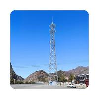 Torre de Telecomunicaciones para Radio FM y Antena de TV, Torre de Celosía de Acero Galvanizado en Caliente, 20-120m, Velocidad del Viento de 40M/S, Vida Útil de 35 Años