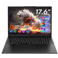 Nouvel ordinateur portable WiFi 6 Intel Core I3-10100Y 17,6 pouces 16 Go de RAM 256 Go SSD Double cœur Anglais US Windows 11 Home Business OEM ODM Vente en gros