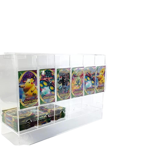 Présentoir en acrylique moderne écologique à 6 emplacements pour cartes <span class=keywords><strong>Pokemon</strong></span> One Piece, boîte en acrylique de 6 pièces - Product Image 1