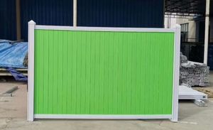 Panel dan Tiang Pagar <span class=keywords><strong>PVC</strong></span> Hemat Biaya, Panel Pagar Privasi Modern, Pagar Taman Putih Tertutup Penuh, Anti Lembab - Product Image 2