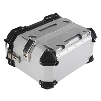 Boîte latérale de moto SLKE en alliage d'aluminium, étanche, anti-chute, 38L, verrouillage rapide, R1200GS R1250GS ADV, dissimule le tuyau d'échappement