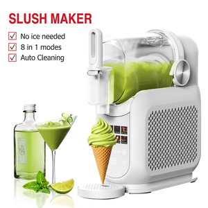 Machine à Granita 1,8 L pour Usage Commercial et Domestique, Machine à Slush et à Boissons Glacées, Sorbetière avec Moteur 220V 200W pour Boissons Glacées - Product Image 1