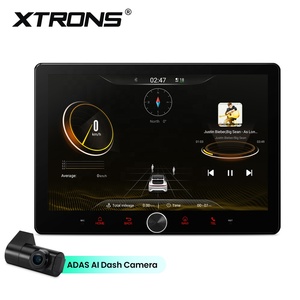 XTRONS 10.1 Inch 2+64GB HD Input QLED 1280x800P Fully Laminated Screen Built-in ADAS Universal Double Din Android Car Stereo - Product Image 1