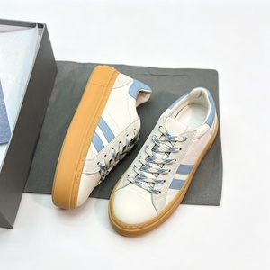 Zapatillas deportivas casuales de suela gruesa de goma suave con cordones de color contrastante, versátiles para ocasiones casuales y formales, calzado deportivo para mujer - Product Image 6