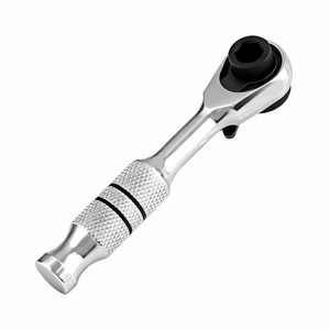 Clé à cliquet mini 1/4, porte-embouts et douilles 2-en-1, 72 dents directionnelles, en acier Cr-V, à dégagement rapide pour réparation dans les espaces restreints - Product Image 4