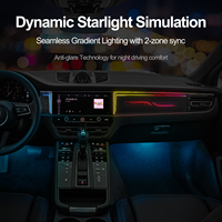 Rhythm Custom Dual Color Zone RGB LED Système d'éclairage intérieur automatique souple pour Porsche Macan