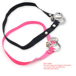 Dispositif de chasteté pour hommes, jouets sexuels pour l'agrandissement du pénis, anneau de pénis sexy, <span class=keywords><strong>sous</strong></span>-vêtements à sangle - Product Image 2