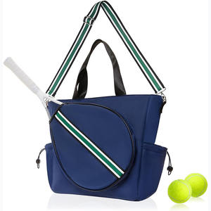 Échantillon gratuit, sacs de raquette de tennis de luxe personnalisés en usine, grande capacité, sacs de sport pour femmes, sac de plage pour le tennis - Product Image 4