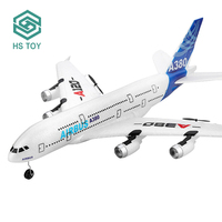 HS 2.4G 4CH A380 Airbus modèle RC ailes jouets volants télécommande avion RC avions avec lumière de musique
