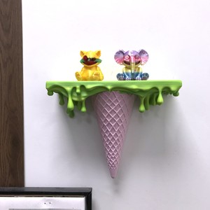 Organizer Meja Ruang Tamu Bergaya Instagram Bentuk Es Krim dari Plastik Cetak 3D Kreatif dan Trendi - Product Image 3
