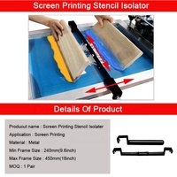 Simple pas cher manuel Double couleur outils métal sérigraphie accessoires pochoir isolateur