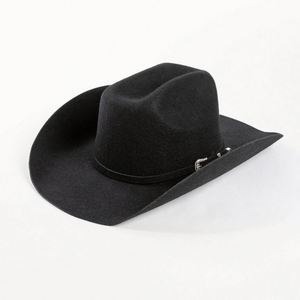 Chapeau Fedora en feutre de laine STETSON, vente en gros, pour femmes et hommes, sombrero, chapeau d'hiver formel à large bord plat, avec bande, style vintage 2024 - Product Image 1