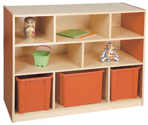 Armoire de rangement moderne en bois pour vêtements d'enfants, mobilier de garderie et d'école maternelle - Product Image 6