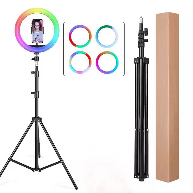 12inch 14inch 18inch Adjustable Lighting Multi Color Photography Selfie Video Ringlight Tripod Stand Led RGB Ring Light