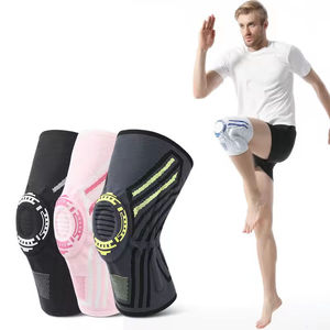 Genouillère de compression personnalisable avec logo, anneau rotulien en silicone, respirante, pour le sport - Product Image 6