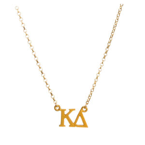 패션 인기있는 미국 스타일 그리스 델타 제타 영감 편지 펜던트 목걸이 여학생 보석 - Product Image 5