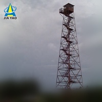 Tour à treillis angulaire robuste Jiayao 50m |   Structure de pylône de télécommunication partagé en acier haute résistance Q420