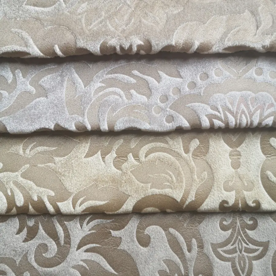 Dệt may nhà chất lượng cao nhung vải hoa Damask mô hình dập nổi Hà Lan nhung sofa bọc vải