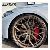 JJSEES Factory - Vente chaude - Jantes en alliage forgé 5X112 5X120 5X114.3 - 18 19 20 22 23 24 pouces - Compatible avec BMW X3 Audi A4 A6 A7 A8