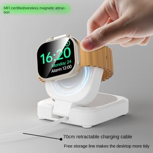 Base de Carga Magnética Portátil de Viaje, Cargador Magnético Rápido para Apple iWatch Series 2/3/4/5/<span class=keywords><strong>6</strong></span>/7/8/9/10/Ultra - Product Image 3