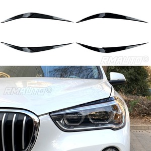 For BMW X1 F48 2015+ Body Kit Auto <b>Head</b> Light Lamp Eyelids Eyebrow Headlight Decoration Car <b>Styling</b> Trim Car Accessories - Product Image 1