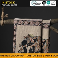 Tissu jacquard recyclé écologique certifié GRS, vente en gros pour le marché européen