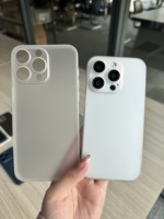 Étui fin pour iPhone 15 Pro Max, coque arrière mate, sensation de peau, étui de téléphone en PP pour iPhone 15 Pro, coque nue