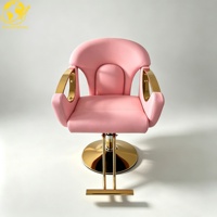360 °   Chaise de barbier avec dossier réglable et pivotant |   Chaise de salon en cuir PU multicolores pour coiffeurs