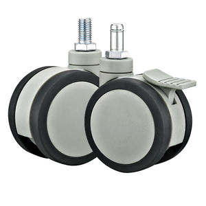 75/100/125mm Voll kunststoff PU Medical <span class=keywords><strong>Twin</strong></span> <span class=keywords><strong>Caster</strong></span> Geben Sie eine medizinische Betten Medical Equipments Wheels <span class=keywords><strong>Caster</strong></span> - Product Image 1