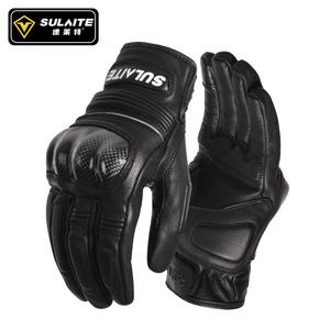 Gants de moto SULAITE, gants de course pour adultes unisexes, à doigts entiers, en fibre de carbone, respirants, pour l'été et l'hiver - Product Image 4