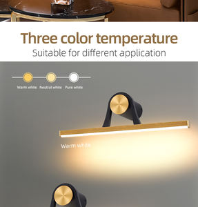 Lámpara de Pared Moderna con LED Dorado para Cuadros, Espejo de Baño de Hotel, Lámpara de Vanidad, Lámpara de Pared de Lujo para Cuadros - Product Image 3