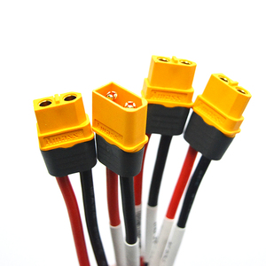 Câble de connexion de batterie en cuivre étamé XT30 XT60 XT60U XT90 12AWG 150mm, câble Pigtail Lipo pour avion RC électronique et drone - Product Image 1