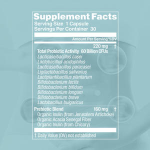 Private Label Supplementen Darmgezondheid 60 Miljard Cfu 10 Stammen Biologische Vrouwelijke Probiotica Capsule - Product Image 3