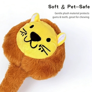 Juguete interactivo de tira y afloja para mascotas, juguete chirriante para limpiar y masticar los dientes, juguete para aliviar el aburrimiento con cola larga, suministros para mascotas - Product Image 3