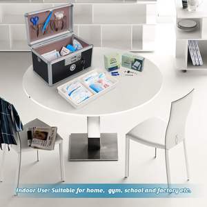 Caja de Seguridad para Medicamentos, Caja de Primeros Auxilios con Cerradura para el Hogar y Uso <span class=keywords><strong>en</strong></span> Exteriores - Product Image 5