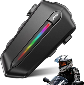 Casque de moto C5S avec accessoires, assistant vocal IA, étanche IP67, 40H de musique, connectivité Bluetooth pour 2 téléphones - Product Image 1