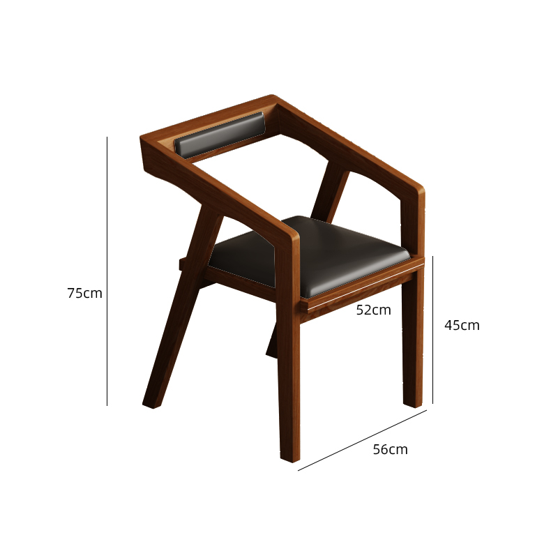 Solid wood book chair