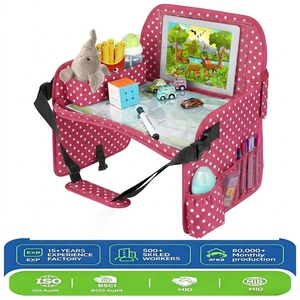 Essentiels pour les voyages en voiture et en avion : Plateau de voyage pour enfants en polyester 600D avec feuilles d'activités et stylos - Product Image 1