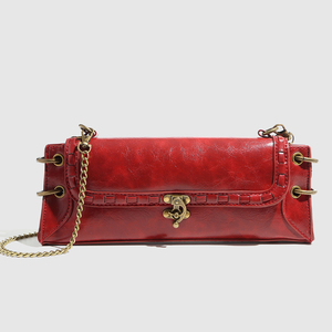 2025 marque de luxe concepteur Long Style pochette femmes Vintage tour serrure faux cuir sac à bandoulière avec chaîne - Product Image 4
