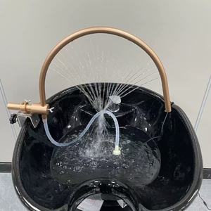 Lavabo Ajustable de Acero Inoxidable con Rociador y Circulación para Lavado de Cabello, Accesorio para Salón de Belleza y Spa - Product Image 1