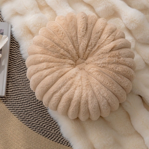 Oreiller citrouille de style INS <span class=keywords><strong>coussin</strong></span> en forme de roue fait à la main/jeter accessoire de canapé-lit à motif de boule rayée tie-dye - Product Image 5